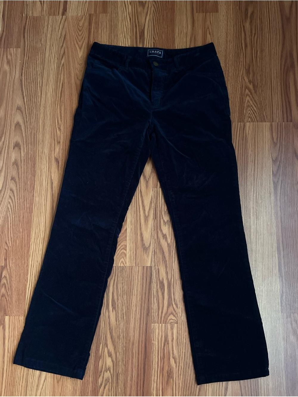 Chaps Black Boot Cut Corduroy Pants